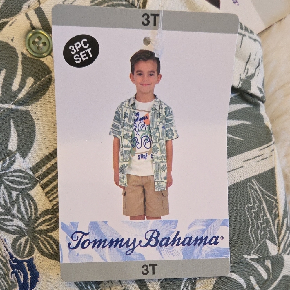 Tommy Bahama Boys Tropical 3 Piece Set - Picture 2 of 4